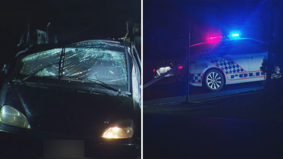 A man 42-year-old man has died after his car slammed into a tree south-west of Brisbane.