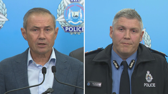 WA Police Commissioner Col Blanch and Premier Roger Cook speak after shocking knife attack.
