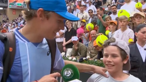 Alex de Minaur has formed a heartwarming bond with a young French fan named Paul at Roland-Garros.