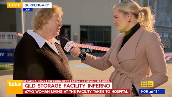 A homeless woman has lost everything un a unit fire in Queensland, telling Nine she has been left devastated.