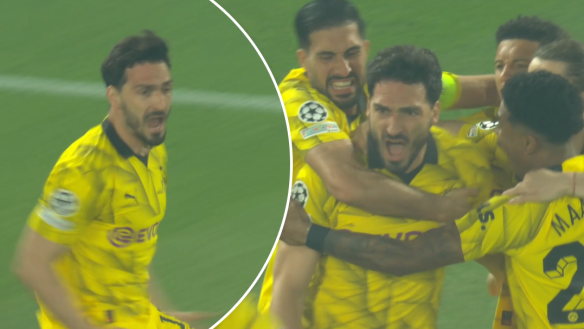 Mats Hummels extended Dortmund’s lead to 2-0 in the second leg of their UEFA Champions League semi-final against PSG.