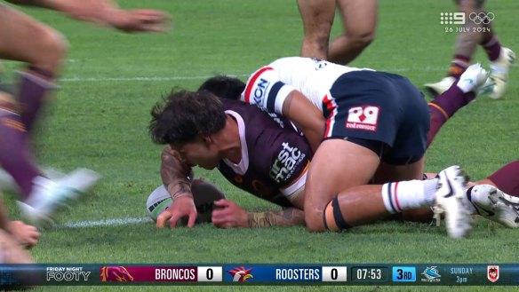 Brisbane managed to survive a Bunker decision as Jordan Riki scored the first try.