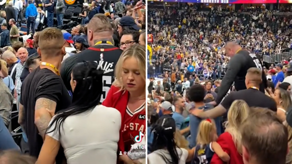The NBA is investigating claims one of Nikola Jokic's brothers punched a rival fan following a wild playoff game.