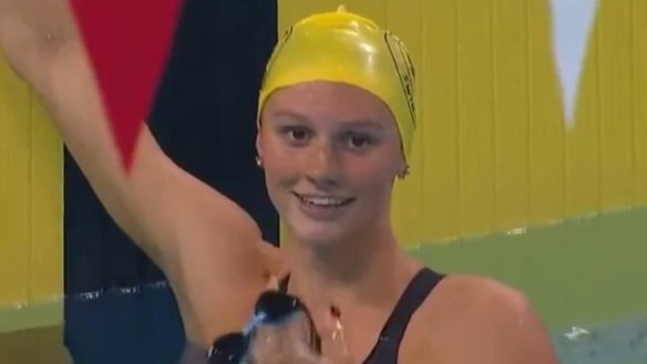 Summer McIntosh has lowered her own world record, recording a time of 4:24.38 in the 400m medley.