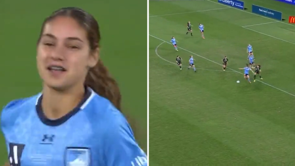 Indiana dos Santos became the youngest-ever player to feature in an A-League Women grand final when she came on for Sydney FC.