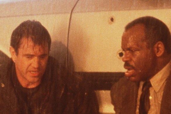 Danny Glover with Lethal Weapon co-star Mel Gibson