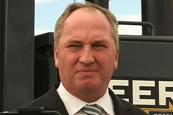 Barnaby Joyce in Tamworth on Monday.