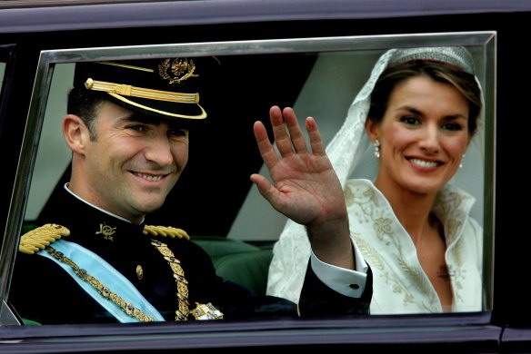 Prince Felipe and Princess Letizia in 2004.