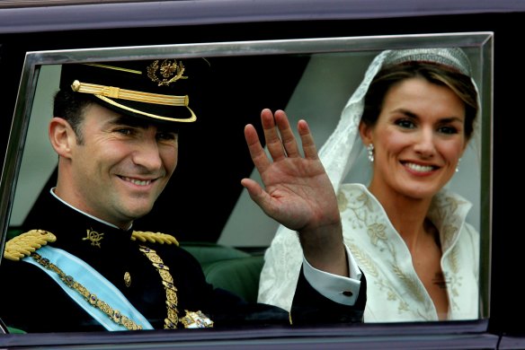 Prince Felipe and Princess Letizia in 2004.