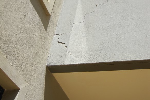 Damage alleged to have been caused by defective building work at the Lagani apartment complex in Braddon.