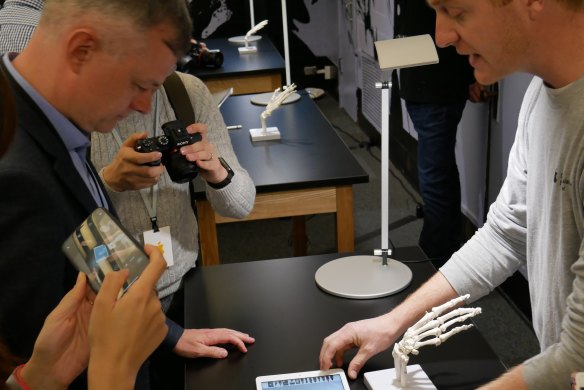 Inside a classroom at Apple's education-focused event.