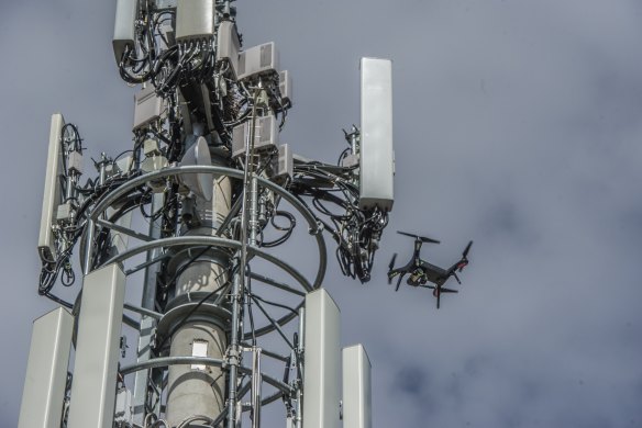Drones are finding new uses, including checking communications towers.