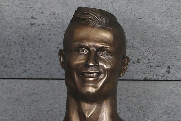 Cristiano Ronaldo was also on the subject of some interesting sculpture work.