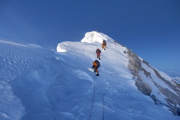 Reaching the summit on May 19.