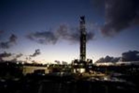 Drilling at AWE's major Waitsia gas operation.