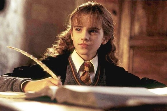 Emma Watson as the studious Hermione Granger.