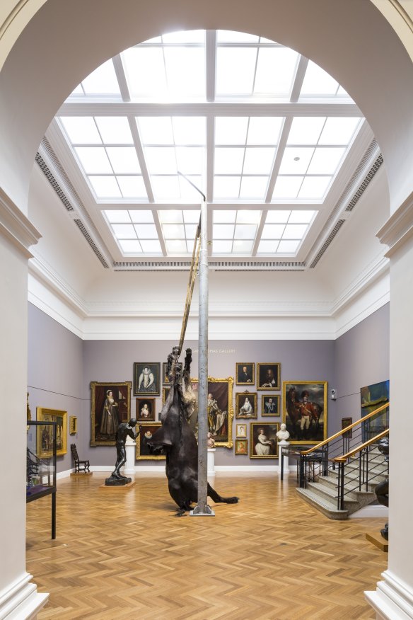 In AGSA’s Melrose Wing of European Art, Mitzevich hung a sculpture of two headless horses, "We Are All Flesh", by Berlinde De Bruyckere.
