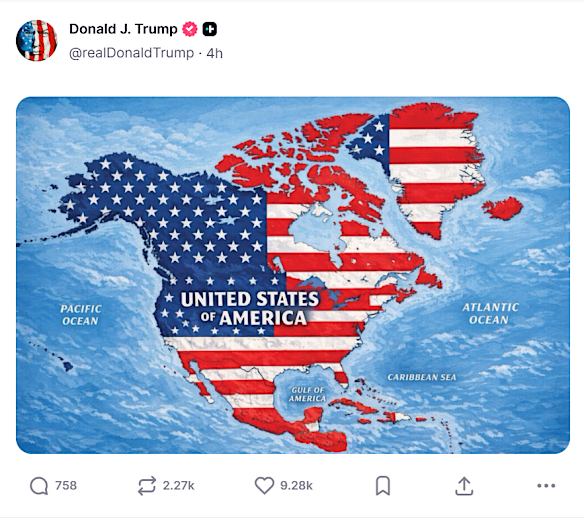 Political observers say posts like these underline Trump’s vision for the world.