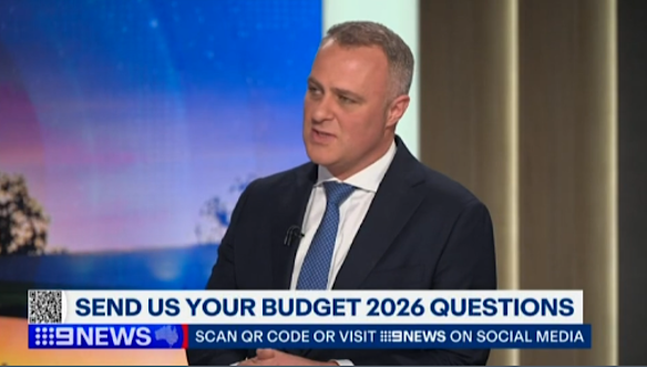Shadow treasurer Tim Wilson on Nine.