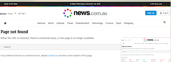 Click on the story, and it was nowhere to be found.