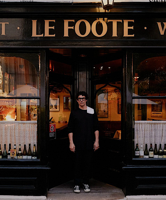 Anton Forte pictured outside his Le Foote restaurant in The Rocks.