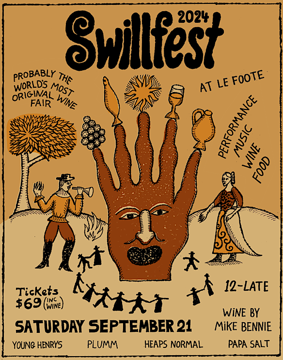 Flyer for the upcoming Swillfest in September.