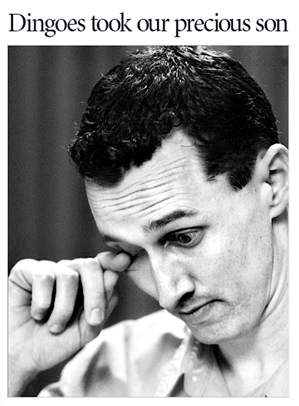 A clipping from the Sydney Morning Herald newspaper showing Clinton’s uncle, Kelvin Gage, days after his nephew’s death in 2001. 