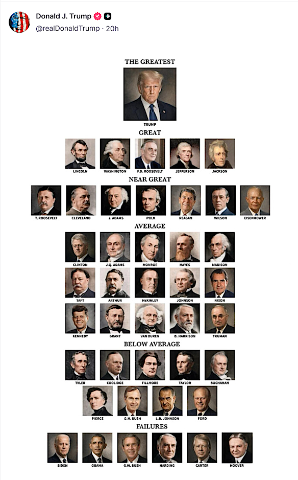 Another meme that appeared on Trump’s account on the weekend.