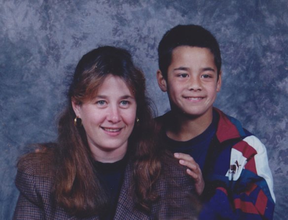 The Hayne Plane: Jarryd Hayne as a child with his mother Jodie.
