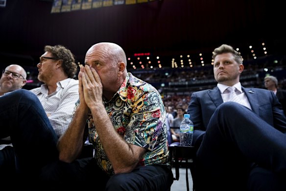 Chairman and Owner of the Sydney Kings Basketball Team Paul Smith during a game between Sydney Kings and Melbourne United NBL at Qudos Bank Arena in Sydney.