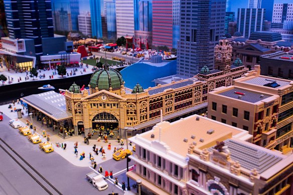  A lego model of the Melbourne CBD at the opening of the LEGOLAND Discovery Centre at Chadstone Shopping Centre.