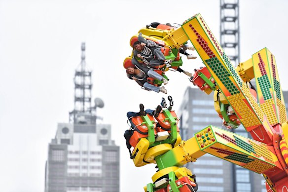 The last day of Moomba 2021 at Alexandra gardens. 