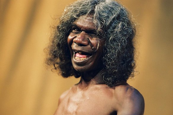 David Dalaithngu reacts in a candid moment.