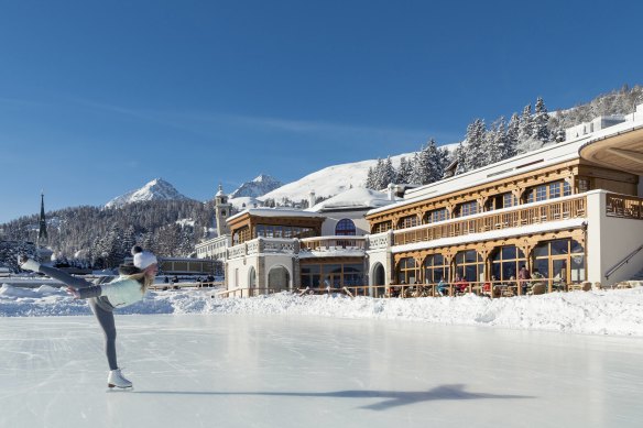 Kulm Country Club overlooks a natural ice-rink.