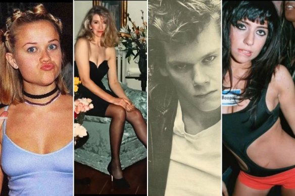 In their “Teenage Dirtbag” era: from left, Reese Witherspoon, Martha Stewart, Kevin Bacon and Lady Gaga.