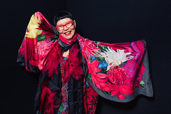 Australian fashion designer Jenny Kee, 70, fronted a campaign for OPSM 