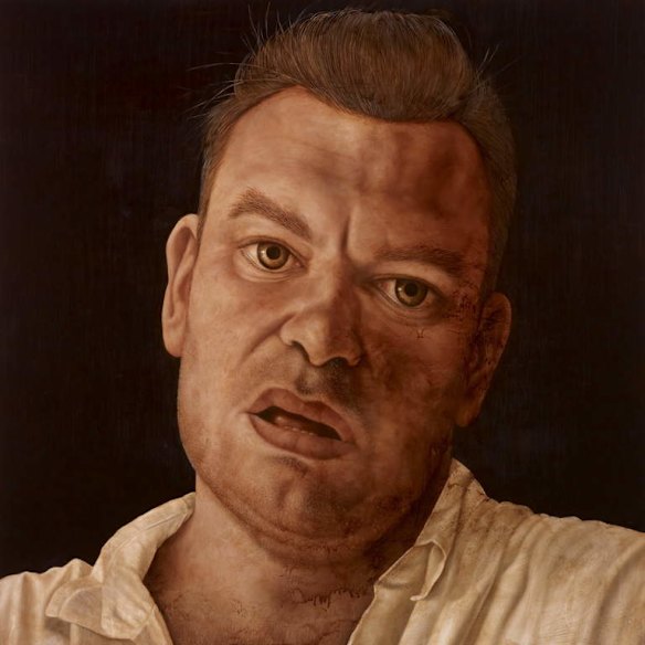 The Archibald Prize 2013 Jason Benjamin, Fight Club Oil on linen  180 x 180cm