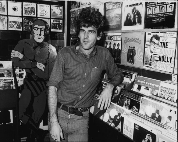 Jules Normington, manager of Phantom Records (and former manager of punk band Radio Birdman) on February 20, 1981. 