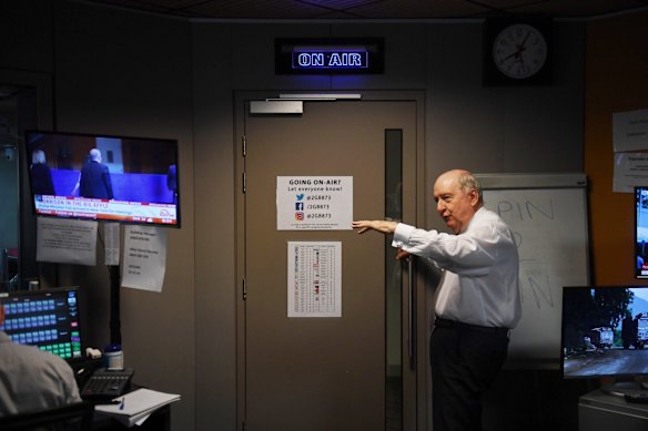 Alan Jones on air.
