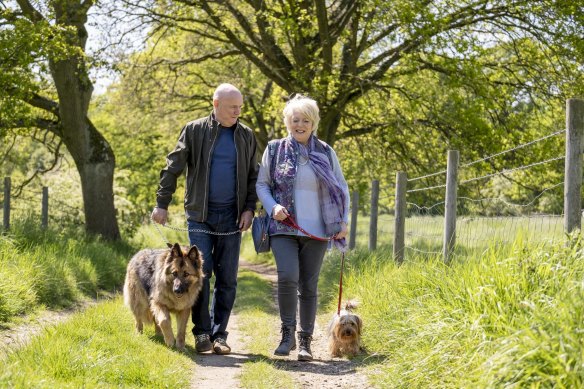 Dave Johns and Alison Steadman in the film 23 Walks, written and directed by Paul Morrison.