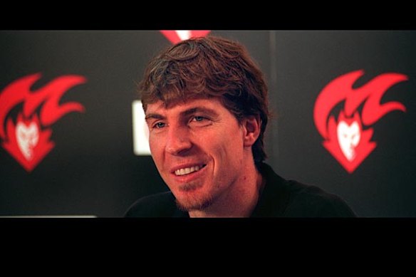 Jim Stynes announces his retirement, October 4 1998.