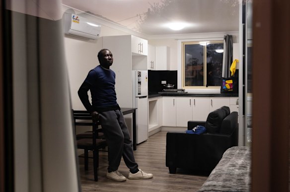Emmanuel Kei was homeless after losing his job due to the pandemic. SydWest Multicultural Services helped him find his new apartment in Blacktown.