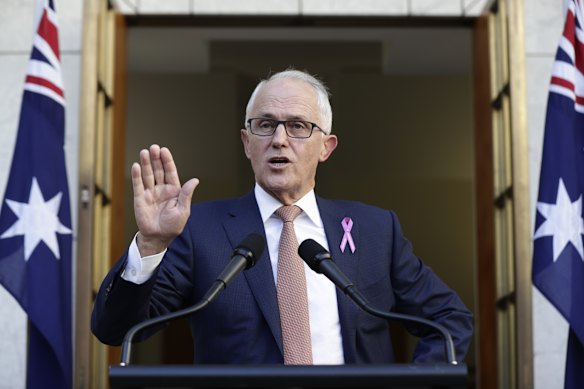 February 15, 2018: Malcolm Turnbull slams Barnaby Joyce during an extraordinary press conference at Parliament House.