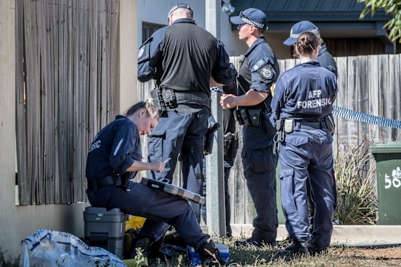 ACT police officers at Hall Best Lane, Gungahlin investigate the suspicious death of a 56-year-old man. 