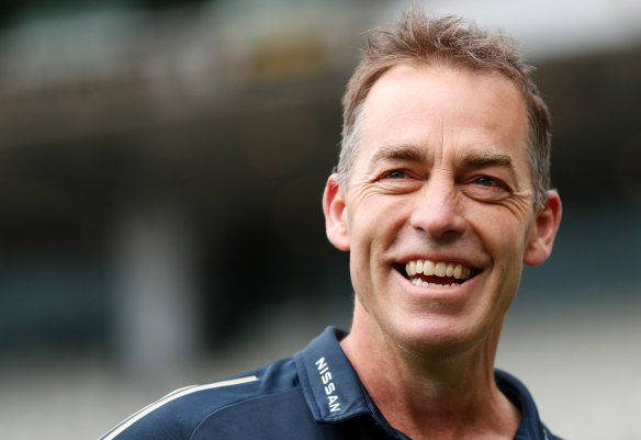 Happy days ahead? Alastair Clarkson is likely to be back in the coaching fold next season but his options may be limited.