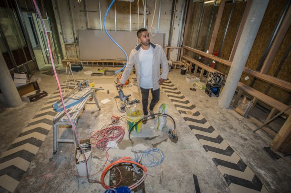 Gus's Cafe in Canberra's CBD will open as a refurbished Gus' place. Co -owner Fish Zafar says it is two months away from re-opening.