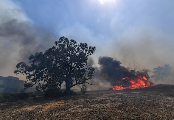 Fire at Clovemont Way. 