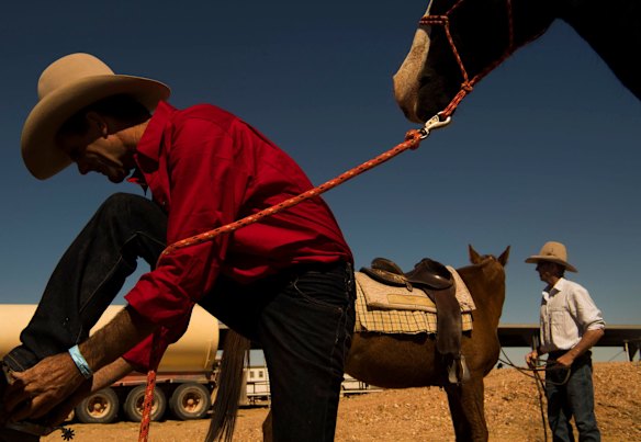"There’s not too many other ways to get around Betoota. Just horses, four-wheel-drives, the bus, train, light rail and from next year, maglev."