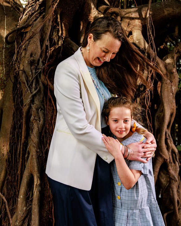 Plum Stone with her daughter Alice, who said her mum always fights for “what she thinks is right”. 