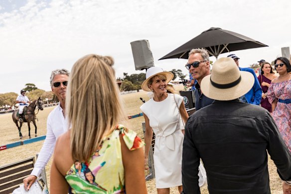 Julie Bishop at the 2019 Portsea Polo.